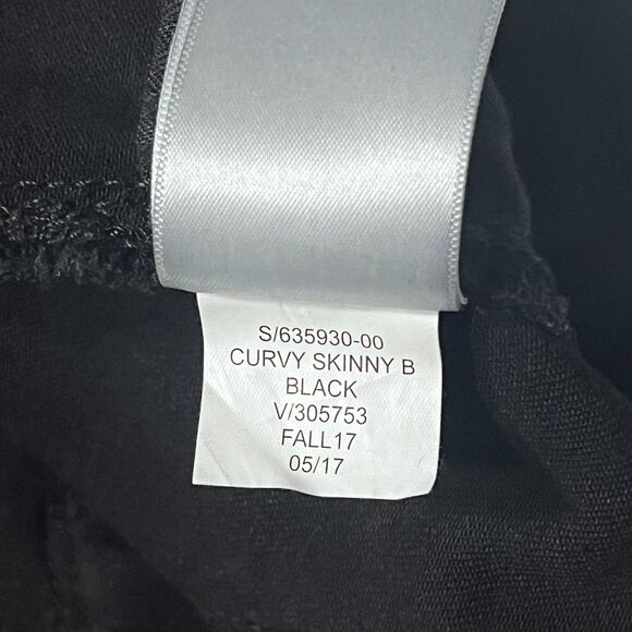 Gap Black Denim Jeans Curvy True Skinny Womens Size 28 - Picture 6 of 10